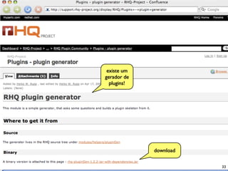 existe um
gerador de
  plugins!




             download


                        33
 
