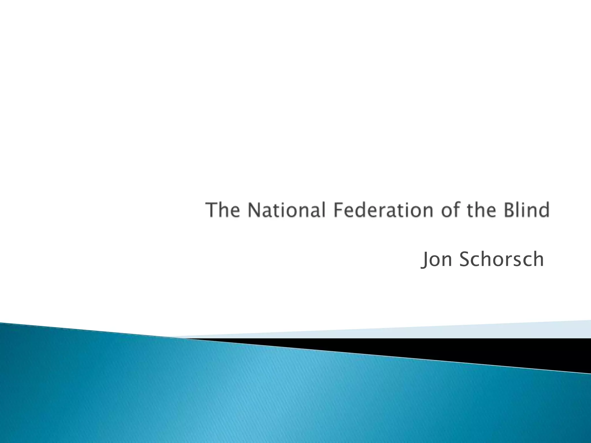 The National Federation of the Blind PPT