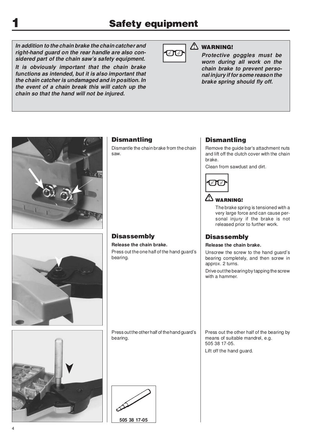 Jonsered 2045 chainsaw service repair manual