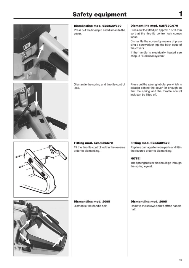 Jonsered 2050 chainsaw service repair manual PDF
