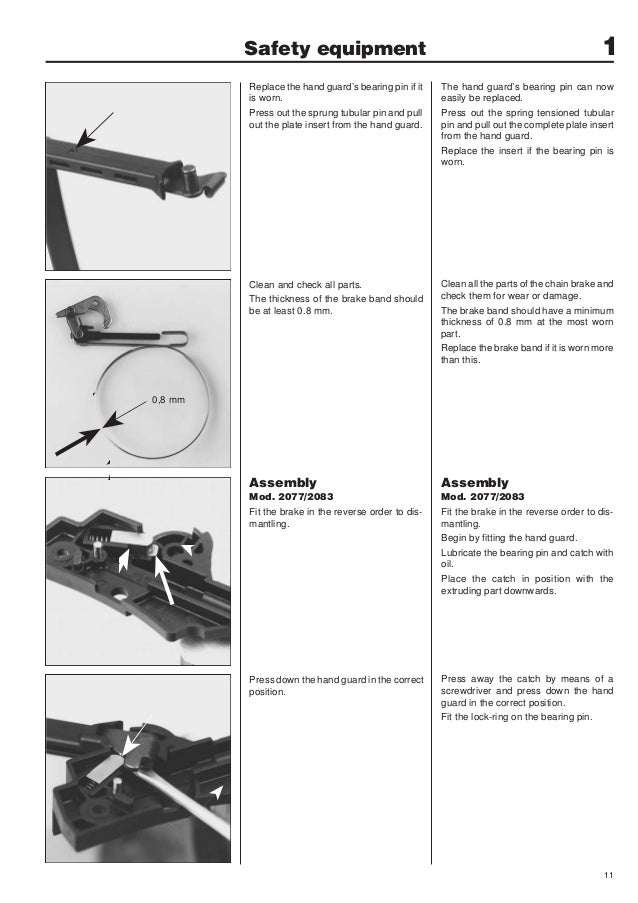 Jonsered 2050 chainsaw service repair manual