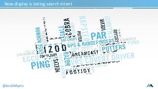 Now display is taking search intent 
@JonDMyers 
 