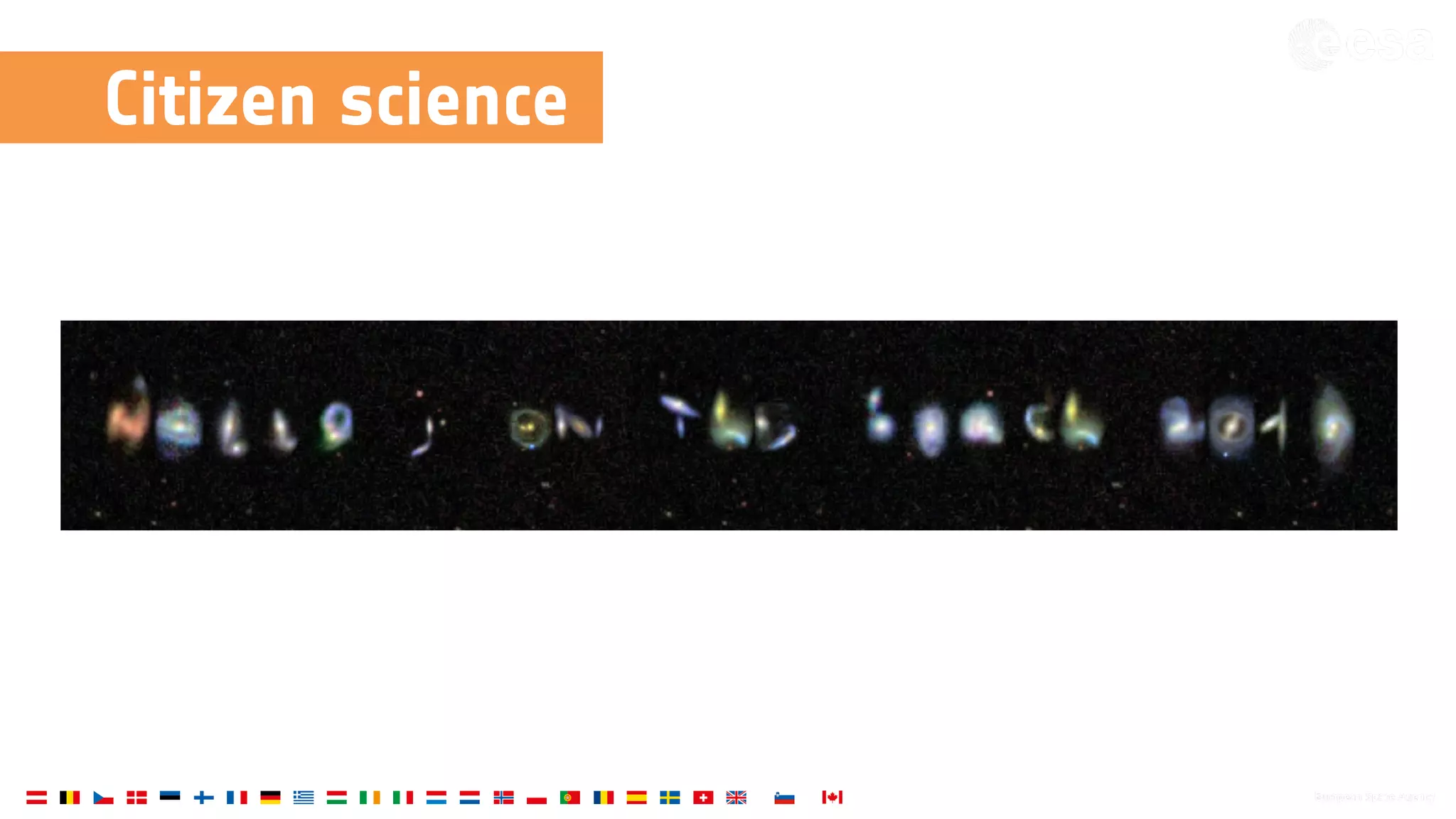 Citizen science
Classify galaxy morphologies:
Lintott+08
 