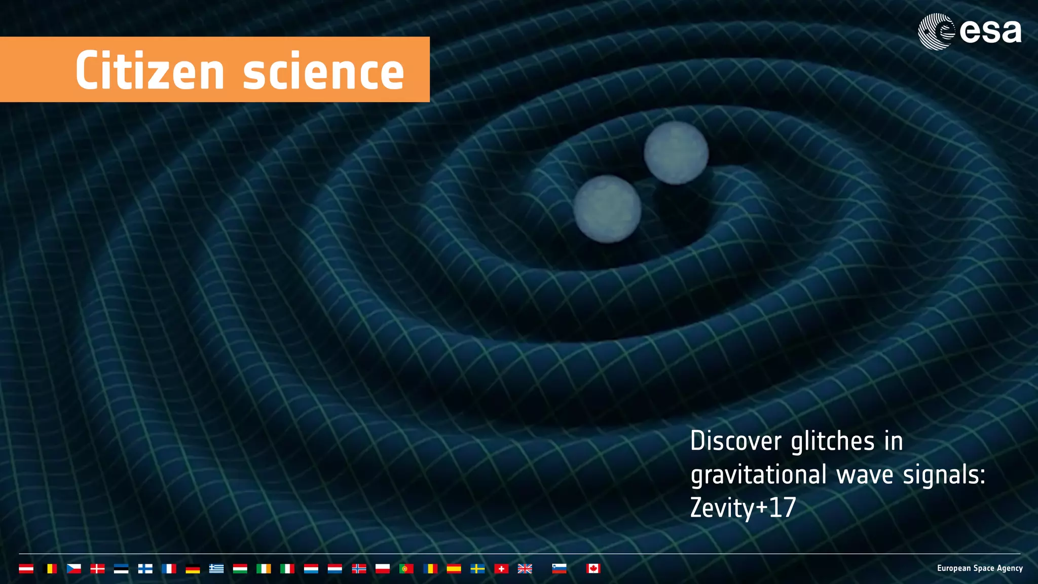 Citizen science
Discover glitches in
gravitational wave signals:
Zevity+17
 
