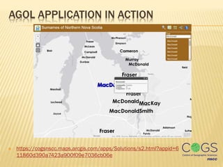 Nova Scotia Surnames and Mapping Methods | PPTX