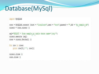Database(MySql)
 