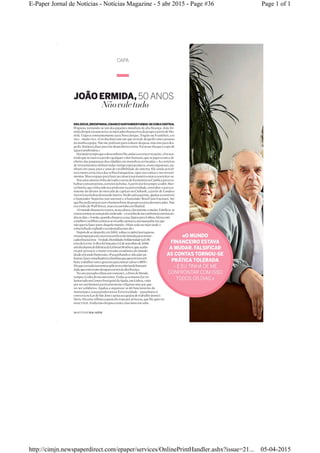 Page 1 of 1E-Paper Jornal de Notícias - Notícias Magazine - 5 abr 2015 - Page #36
05-04-2015http://cimjn.newspaperdirect.com/epaper/services/OnlinePrintHandler.ashx?issue=21...
 