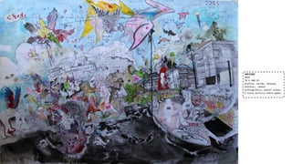 HORIZONS
2010
70 X 100 CM
Grafite, carvão, nanquim,
hidrocor, caneta
esferográfica, pastel oleoso
e tinta acrílica sobre papel.

 