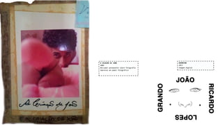 A CRIAÇÃO DE JOÃO
2009
Marcador permanente sobre fotografia
impressa em papel fotográfico

GRANDING
2013
Imagem digital

 