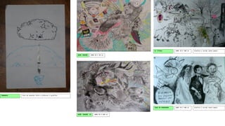 S/ TÍTULO

Grafite e carvão sobre papel.

TRAZ AS PARADINHA

AÇÃO REAÇÃO

2009 70 X 100 cm

2009 70 X 100 cm

Grafite e carvão sobre papel.

2008 30 X 40 cm
(2011)

TORMENTA

Foto de desenho feito a hidrocor e grafite.

AÇÃO

REAÇÃO

II

2008 70 X 100 cm
(2011)

 