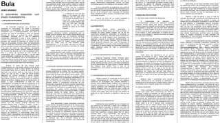 Bula

Essa situação gera um cenário artístico sem uma
corrente crítica principal, sem um mainstream lógico: não há
uma justificativa formal, social, política, poética ou estética
balizadora, não há regras para que a obra adentre o terreno
da arte contemporânea – o novo, que era o ingresso
histórico exigido pelo moderninsmo, já não se estabelece
numa cadeia evolutiva, como diz Luiz Camillo Osório¹:

JOÃO GRANDO

O autorretrato expandido
ensaio multiplataforma.

num

1 LINGUAGEM HETEROGÊNEA
1.1 CONTEMPORANEIDADE HETEROGÊNEA
As profundas mudanças nos indivíduos, na
sociedade, na comunicação etc. desde o pós-guerra
demandaram a necessidade de novas conceituações
compatíveis com a contemporaneidade. Uma série de
conceitos em crise foi remodelada a partir de reflexões
oriundas de todos os campos do saber (filosofia,
antropologia, economia etc.) e que se relacionam
mutuamente, logicamente a arte e seus rebentos aí
incluídos. Essas conceituações, mais do que apenas teorias,
elucidam uma situação já instaurada, no interior da qual
todas as propriedades humanas estão irremediavelmente
inseridas. Desde seu rompimento com a agenda moderna, a
arte tem articulado diversas modalidades antes alheias a ela
e se abriu em todos os seus aspectos, abrangendo
totalmente os nichos sociais, culturais, midiáticos, políticos
etc. A aurora dos anos 90, com o fim da dualidade URSSEUA e o avanço da tecnologia da rede mundial de
computadores, vem “[...] datar a entrada (...) da arte nesse
mundo globalizado e destituído de ‘grandes relatos’ que é
agora o nosso” (BOURRIAUD, 2011). As características de
subversão histórica do pós-moderno só se expandiram mais
e mais com a democratização do acesso e disseminação da
informação proporcionados pelas novas tecnologias.
Embora as obras de arte sempre foram
complementadas por uma porção variante oriunda de sua
inerente polissemia, como é próprio também de qualquer
comunicação, talvez nunca o interior de uma obra foi tão
frágil ante o seu exterior, cada vez mais amplo e influente,
quanto nos dias de hoje. É cada vez menos possível
determinar ou mesmo controlar a escala (público,
significado, exibição) de um trabalho, que se vulgariza,
supervaloriza, subverte-se à revelia do artista. Por analogia à
reflexão de Anthony Giddens acerca do esvaziamento do
espaço, o lugar contemporâneo é cada vez mais
fantasmagórico, na medida em que sofre influências de tal
modo diversas e numerosas que se torna difícil limitá-lo – é
definido por agentes múltiplos e complexos, de origens
distintas, numa teia de determinantes. Seguramente essa
rarefação dos limites pode ser estendida a qualquer conceito
em nossa época. Relativamente a isso, mas numa visão mais
ampla sobre os tempos atuais, Nicolas Bourriaud metaforiza
a contemporaneidade através de um arquipélago
interconectado, em oposição ao continente do modernismo;
aliados à conceituação de Marc Augé sobre os lugares
antropológicos e não-lugares, nos quais enfatiza a
incontornável relação de influência de um lugar no sentido
clássico com seu exterior, pode-se vislumbrar uma
atmosfera artística onde o território, a origem, o limite e
mesmo o individualismo, enquanto suspensão do
pertencimento a um conjunto totalizador, perdem força. Daí
tem-se uma rede complexa e única que abrange e relaciona
todas as heterogeneidades, acabando com qualquer
resquício de isolamento. A comunicação desta massa
também é assim, heterogênea e até onipresente pelo volume
concomitante e ininterrupto com que ocorre, um excesso de
informações e em meios de veiculação de fácil acesso e
disseminação.

“[...] a diferença do novo não está
ligada a um suporte ou meio
expressivo, não tem nada a ver
com evolução tecnológica (nem é
contra ela), mas se apresenta
como uma surpresa estética: algo
que nos tira das fórmulas
constituídas e nos faz poder
perceber as coisas de um modo
singular.”

As minhas experiências anteriores, inda que se
tenham desenvolvido frutiferamente, sempre me foram
insuficientes quando não múltiplas em seu processo criativo.
Se há a necessidade de estabelecer uma coerência
em minha produção, para que ela não seja fomentada e para
que não atrofie o desenvolvimento mais do que germiná-lo,
ela tem de se apresentar pela instauração de liberdade:
formal, temática e poética, porque a sua base é ideal, sendo
a prioridade, portanto.
Trata-se da soma de um anseio totalizador à
assunção da dúvida/indecisão como agente libertador.

2 AUTORRETRATO

Partindo dos desbravamentos da arte, esse cenário
abrangedor estende-se também gradualmente para os
demais campos criativos, como destaca Heloísa Buarque de
Hollanda² ao comentar que os novíssimos escritores
brasileiros (segundo ela basicamente os nascidos de 1980
em diante) são de “[...] uma geração que tem uma formação
literária com forte input de imagens, música, quadrinhos,
clipes etc. Então você vê uma literatura quase
multiplataforma [...]”. Já há tempo, mas cada vez mais, as
categorias têm perdido importância no processo de criação
em si.

Outra
questão
perene
espontânea
e
compulsoriamente desde sempre em minha produção é a
utilização de minha própria imagem. Ela se dá em
autorretratos (fotográficos, desenhados ou pintados), na
exploração de novas figuras derivadas desses autorretratos,
na inserção de minha imagem como personagem em
desenhos e pinturas, e se estende, metaforicamente, na
utilização de meu universo cotidiano, que se nivela às
demais temáticas universais, bem como na produção de
textos autobiográficos, nos quais a minha expressão pessoal
é explicitada no mesmo espaço de impressões intelectuais
gerais, igualando ponto de vista e conhecimento,
imaginação e fato.

Nesse sentido, se como artista minha arte moverse-á compulsoriamente nesse cenário, é preciso pensá-la
nesse cenário, sob o risco de intenções ultrapassadas se
perderem quando expressadas, ou seja, a produção se
voltar para um fim que rapidamente será subvertido pelo
“uso” dos receptores (espectadores, colaboradores, leitores,
críticos etc.).

2.1 ATOR NA NANONARRATIVA FOTOGRÁFICA

1.2 PRODUÇÃO ARTÍSTICA INDIVIDUAL HETEROGÊNEA
Minha produção artística desde sempre tramitou por
variadas plataformas de criação. Sob um mesmo guardachuva chamado arte – já nem mais uso o termo artes visuais,
e tendo cada vez mais a usar apenas o termo criação –, ela é
como um tecido expressivo no qual se costuram retalhos
distintos, que acabam por se relacionar casualmente, ou no
qual se desenvolve, de modo então interagido a priori, um
plano de síntese dessas modalidades diversas, sendo esta
interação também a conseqüente construção de uma
terceira parte congruente; em termos práticos, desmembrase uma produção que relaciona desenho, pintura e foto
combinados, por confronto ou complementação, ao texto, e
manipulados num espaço comum, geralmente ordenada
seqüencialmente para leitura, que pode ser estático, e assim
organizado através do design gráfico, ou cinético,
organizado pelo vídeo, já naturalmente uma plataforma de
convergência. Ou ainda uma série de registros em diferentes
meios arquivados num local comum para manipulação do
espectador-leitor, ficando à sua leitura a ordenação que será
utilizada.
Essa espontânea e quase compulsória construção
criativa híbrida e abrangente demanda-se de uma por assim
dizer incapacidade de concentração, de uma incapacidade
de abrir mão de modalidades para se isolar nalguma delas e
desenvolver uma pesquisa específica; isso se asila numa
vontade de franquear as habilidades criativas exercidas,
acumulando os ofícios pretendidos e até então entremeados
de escritor, ilustrador, quadrinista, realizador audiovisual,
designer, pintor e até mesmo, já sem tanta pretensão quanto
os anteriores, ator, sob a liberdade criativa da arte
contemporânea, único terreno permissivo para dispensa de
classificações.

Nalgumas fotografias trabalho extraindo algum
sentido de uma situação inusitada presente na cena, como o
lançamento urgente de uma narrativa que lhe dê algum
sentido, servindo de mote, início ou conclusão no desenrolar
de uma nanonarrativa tão fugaz quanto o instante captado
pela máquina. Esse sentido breve e leve se dá
implosivamente, como colocar um verso na música surgida
da imagem.

2.2 DESDOBRAMENTOS DA PRÓPRIA IMAGEM
Trabalho também na coisificação da minha própria
imagem, transmutando-me, por exemplo, num logotipo,
usando-me de personagem dos próprios desenhos e
pinturas; minha própria imagem funciona como referencial
inequívoco pessoal da raça humana, da existência e do
universo, garantindo uma veracidade da poética sob uma
hipótese solipsista, como no mapa em que, a partir da
ampliação repetida de um autorretrato a grafite, eu justifico o
universo como sendo nada mais do que uma questão de
escala de um todo composto ou extensivo a esse ser que
sou.

2.3 ARQUIVO DE AUTORRETRATOS
Contrapondo essas experiências com a imagem, em
que, ainda que se conte com o acaso, há a intenção de
elaborar-se alguma expressão, há também uma série de
registros cujo único pretexto seja eu aparecer na foto (na sua
imensa maioria fotografada por mim mesmo). Na rede social
virtual Flickr mantenho e atualizo desde 2007 um álbum
chamado SELF i_大_j_g autorretrato, que agrupa um
histórico desses registros – hoje há cerca de mil fotos.
Ainda que não sejam todas as fotos do período, está mais
para um diário do que para uma seleção; há desde fotos
com toalha sem preparação alguma até disparos acidentais
em que apareci a centímetros da câmera. Essa coleção cujo

único critério é minha aparição ganha sentido no conjunto,
em como a “[...] aglomeração de objetos contribui para o
surgimento do sentido de diferença, produzindo essa
diferença enquanto valor. Toda série, toda gradação, toda
comparação, gera variedade e diversidade” (SEGALEN, 1999
apud BOURRIAUD, 2011, p. 69).

3 ENSAIO MULTIPLATAFORMA
3.1 AUTORIA COMO CENTRO DE GRAVIDADE
À
multiplicidade
de
estímulos
da
contemporaneidade posiciono-me replicando múltiplas
respostas formais eladas pela autoria, freqüentemente
explícita através da utilização de autorretratos, impugnando
a casualidade e anonimato que de praxe estes estímulos
carregam – a própria imagem funcionando como assinatura,
até como certa absolvição, na medida em exponho somente
a mim mesmo, e certa autenticação, na medida que sou
dono da minha verdade e o detentor dos direito de imagem
que reflito para a realidade.
Desta prática que não restringe modalidades afluem
experiências e obras de desenho, pintura, escrita, fotografia,
vídeo etc. que se cruzam e afastam ao longo de seus cursos,
operando ora independentemente, ora relacionadas (pela
síntese ou sobreposição), mas sempre como rios diversos
pertencentes a uma mesma bacia hidrográfica; seu registro e
publicação também são variados, complexando inda mais a
contingência para um espaço de exibição estático por tempo
determinado.
Ainda assim, ela rebentara-se de um mesmo
contexto de produção no qual a autoria, para além do
estabelecimento compulsório de uma trajetória, estilo,
histórico etc., talvez seja a chave conceitual que a retenha:
os textos extensos ou pequenos, as fotos, os infográficos, as
montagens, até mesmo as inserções em redes sociais, são
expressões cujo único elo é o emissor, fazendo do autor um
lugar dissipado pelas obras, um vetor que as relaciona. Este
método correria o risco de ser vago, já que se vale das
pertinências da autoria, mas é como tenho trabalhado e a
experiência me mostra que ele tem sido eficaz ao
conglomerar os diferentes tipos de manifestações e mesmo
assim dar um mesmo tom a elas, dar-lhes algo perceptível
em comum.
(Nalguns casos o autorretrato torna forçosa a
autoria, relacionando-se, por oposição ou adaptação, às
tendências de fim de anonimato e criação coletiva, vistos em
movimentos como o Copyleft, quase como um levante.)
3.2 ENSAIO DISSIPADO
Talvez a principal característica do ensaio, gênero
literário cujas bases foram fundamentas por Bacon e
Montaigne, consista na liberdade: ela está no âmago das
características atribuídas a ele, como a possibilidade de ser
breve, como a possibilidade de transitar entre estilos, sua
informalidade, sua subjetividade, sua assunção da liberdade
para falar sobre qualquer tema. Sob essa ótica, é difícil não
associar o gênero aos cadernos de Leonardo da Vinci, uma
versão visual (e já há 5 séculos atrás complexando
categorias) em que um esboço artístico para um afresco
divide espaço com o projeto de uma ponte ou estudo
científico anatômico. Não vejo melhor associação ao meu
trabalho do que esta, uma série de ensaios ou um grande
ensaio que se rarefaz em parcelas variadas tanto no espaço
quanto no tempo. Não por acaso, logo que iniciei minhas
publicações na internet, em 2007, meu lema (talvez slogan
tenha mais cabimento) era “sobre tudo sob um”.

3.3 MEIOS DE EXIBIÇÃO
Dado então ser da minha atividade criativa operar
em plataformas várias e de publicação gradual e dissipada,
ela problematiza a questão da exposição como fomentação
de um lugar, já que não se trataria de um espaço pensado
previamente para tanto, mas um espaço que deve abarcar o
gênero desta produção, na falta da identificação de um
conceito estreito que a acompanhe.
Vejamos o caso da pintura, a qual, no caso da
utilização que faço dela, comunica-se mais tradicionalmente
com o público, pela natureza do suporte: o quadro na
parede para ser contemplado e analisado in loco em todos
os seus detalhes, a materialidade (relevos, dimensão,
camadas de tinta etc.) presente além da imagem retiniana,
além do que uma reprodução visual registra; porém a
reprodução do original pintado ressonará em outros meios,
podendo ser reutilizada por mim com manipulação digital e
associada às outras formas de criação, ou ainda por outrem,
pela simples disseminação permitida pelas tecnologias
atuais. A imagem conceitual, a idéia emanada da
materialidade se move livremente, acumulando significados
e usos adquiridos na sua trajetória.
Talvez o caminho para atender isso seja a exposição
fractal, retalhada e costurada, superposta, misturada, tal
como a é virtualmente pelo site onde mantenho e atualizo
parte
considerável
de
minha
produção:
http://www.joaogrando.com. Nele o discurso fragmentado
em imagens (fotos, infográficos, desenhos, pinturas,
rascunhos etc.), textos de diferentes estilos e tamanhos se
organiza tal como num jornal ou site de notícias: as partes
têm interdependência, a aproximação se dá pelo espaço
disponibilizado, passível de manipulação pelo visitante, que
pode reordená-lo por alguns critérios disponíveis, como
ordem temporal, por assuntos (amor, esporte, arte etc.)
através dos marcadores de postagens, por formato (texto,
imagem, foto etc.). Além disso, há ainda uma pequena gama
de opções para a diagramação e dinâmica geral do site (há
um menu suspenso no canto superior esquerdo que permite
escolher
dentre
sete
formatos,
que
mudam
consideravelmente o padrão (padrão, não original) da
exibição). Interessante notar que, embora o agregador de
conteúdos possa ser manipulado pelo leitor-espectador, eles
se mantêm originais em todos os detalhes (o texto, além de
ser imutável, mantém a formatação definida por mim). O
controle é sobre o conteúdo, o meio é livre. Temos aqui a
espacialização do tempo, a espacialização do tema,
disponíveis em modulações manipuláveis pelo espectador.
Repetir estas ferramentas permitidas pela tecnologia
digital analogicamente é um desafio, mas pode não ser a
única saída. A dificuldade em expor para visitação esta parte
do trabalho é projetar o dinamismo destes elementos que se
ligam por diferentes fatores, ora narrativos, ora temporais,
ora unicamente pela centralização autoral; costumeiramente
eles não têm critérios específicos para exibição, ou seja, são
disponibilizados virtualmente, para leituras nos veículos que
convirem
aos
espectadores
(computador
pessoal,
smartphone, tablet, televisão etc.). Então a sua exposição
planejada num espaço para ser visitada presencialmente
tende a uma atmosfera arquivista, de compilação. Para
evitá-la, se for o caso ou intenção, é preciso fazer uma
curadoria do próprio trabalho, estabelecendo recortes
temáticos, temporais ou, mais profundamente, elaborar uma
narrativa multiplataforma, um processo de montagem que
trabalhe novos significados a partir do material existente –
embora esta prática também possa ser realizada a priori
deliberadamente. Isso entanto cria um novo degrau, já que
essas práticas resultantes em narrativas se assentam mais
adequadamente no formato livro ou vídeo, mais propensos à
distribuição para o público do que para a visitação.

 