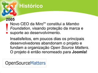 Joomla!: uma visão geral