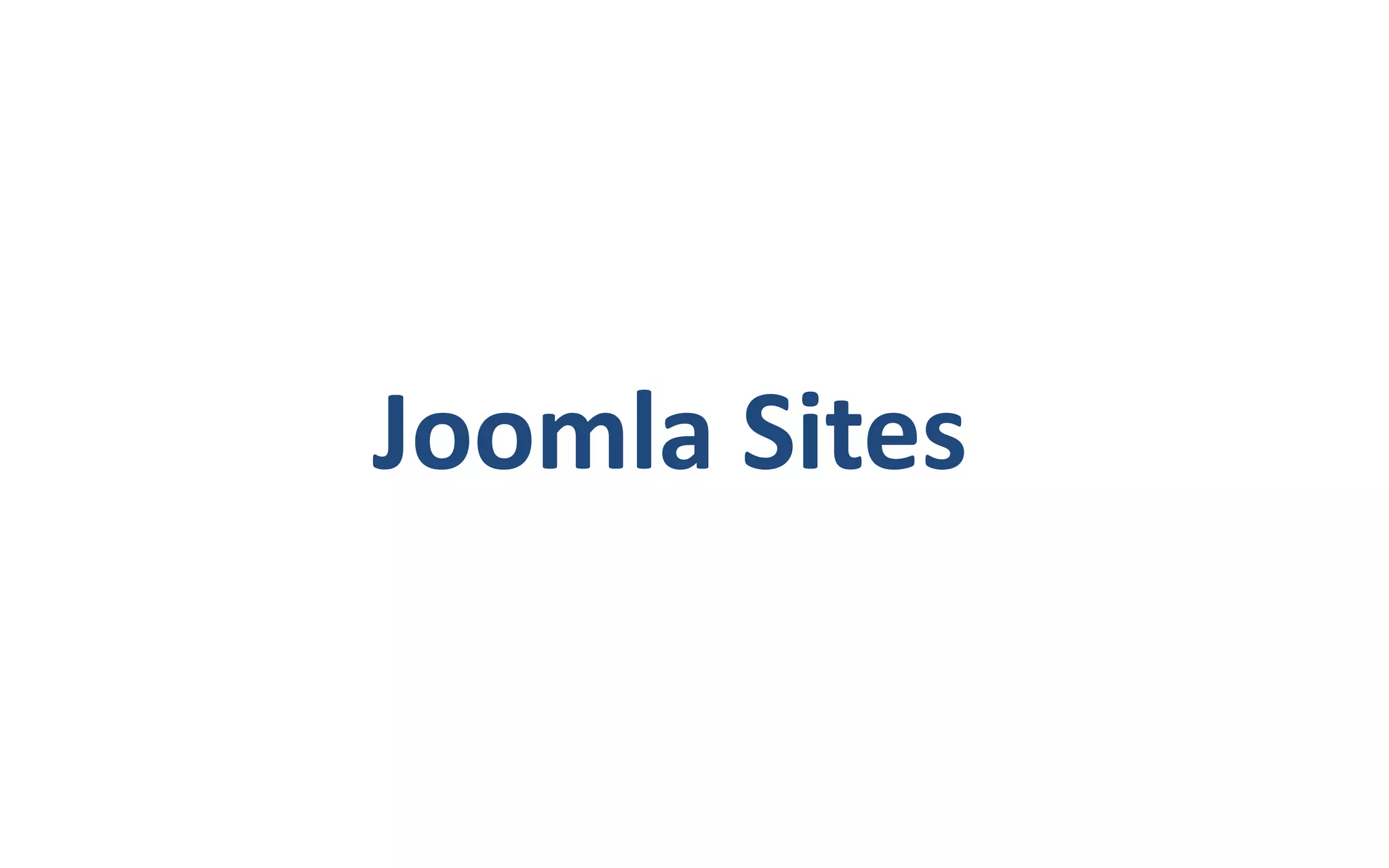 Joomla Sites

 