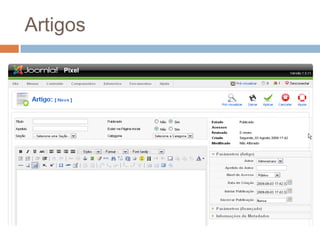 Instalando o Joomla! Baixar os arquivos de instalação do site www.joomla.org
