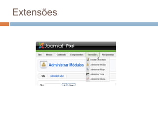  Acessar o endereço do diretório que contém os novos arquivos, por exemplo http://localhost/pixelInstalando o Joomla!
