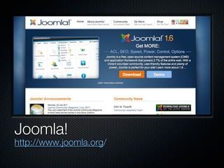 Joomla!
http://www.joomla.org/
 
