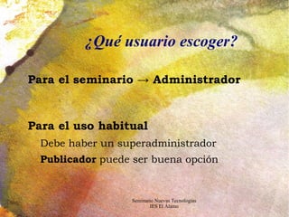 Ampliable y modular Libertad total Varias versiones Conceptos clave Usuarios 