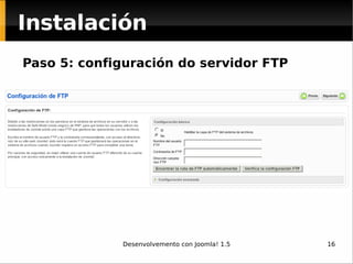 Instalación Paso 5: configuración do servidor FTP 
