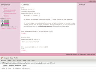 mod_fortuneajax fai peticións Ajax ao componente com_fortuneajax, pedindo a vista “raw” para que devolva só o contido e non todo o layout do sistema. 