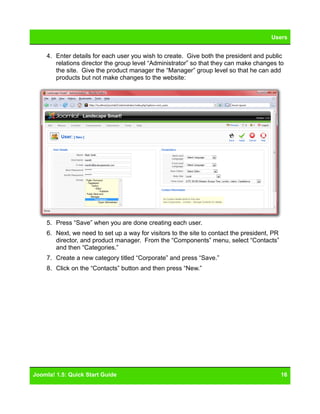 Joomla 15 Quickstart