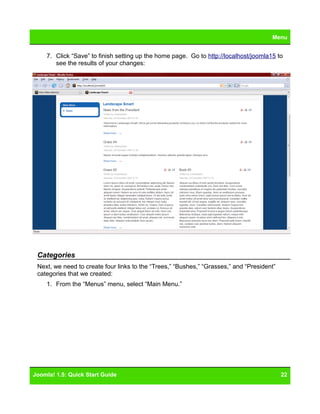 Joomla 15 Quickstart