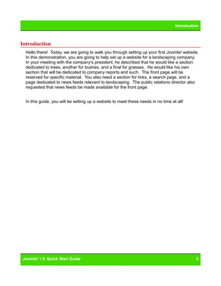 Joomla 15 Quickstart