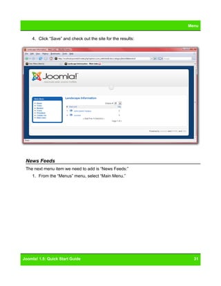 Joomla 15 Quickstart