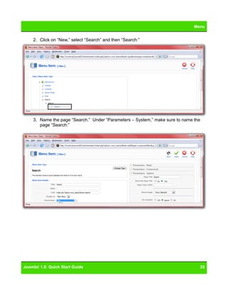 Joomla 15 Quickstart