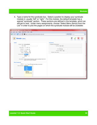 Joomla 15 Quickstart