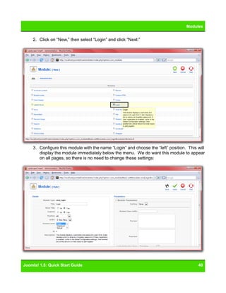 Joomla 15 Quickstart