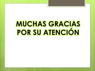 MUCHAS GRACIAS
POR SU ATENCIÓN