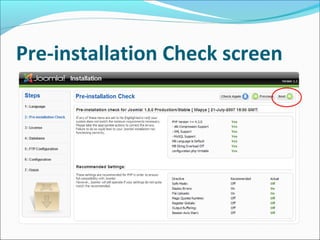 Pre-installation Check screen

 