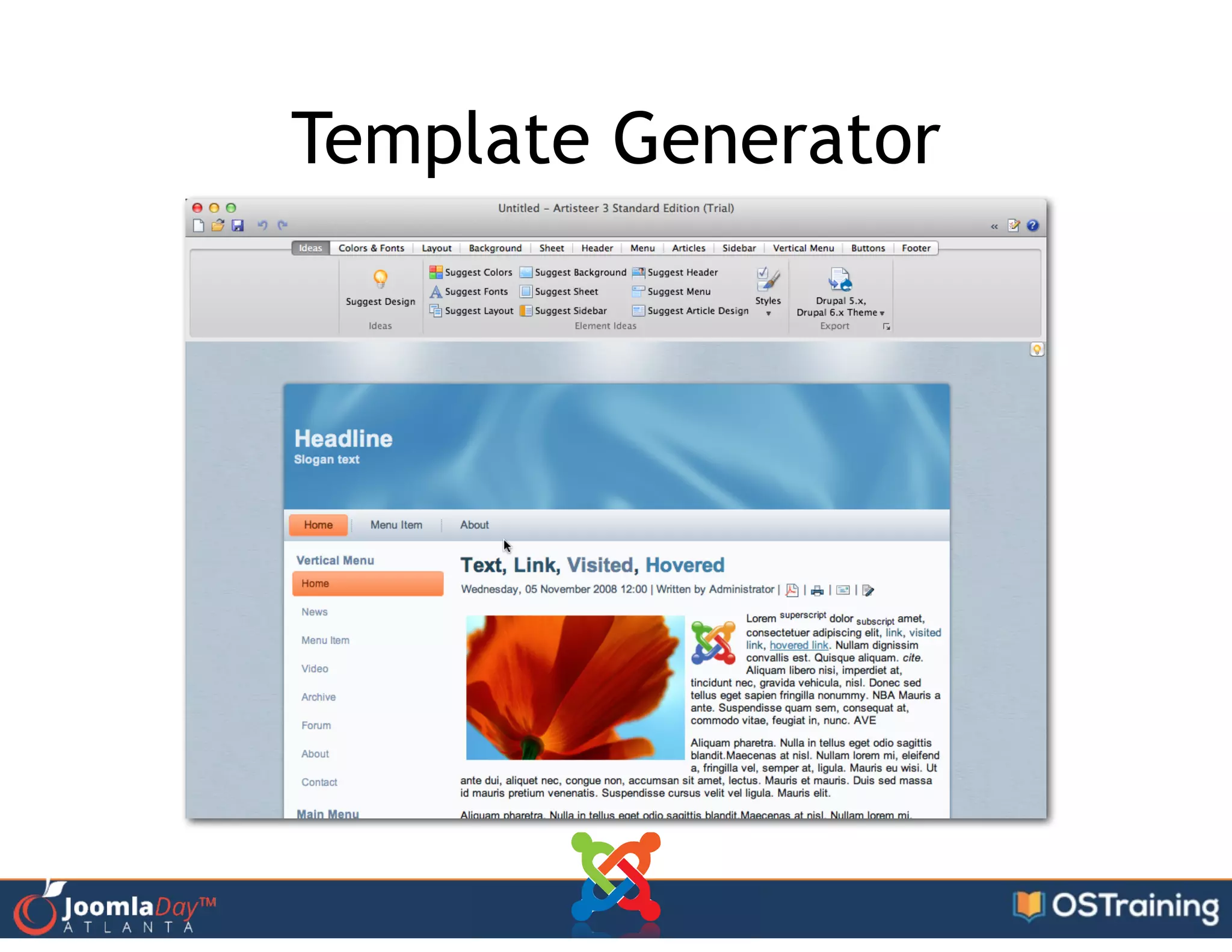 Template Generator
 