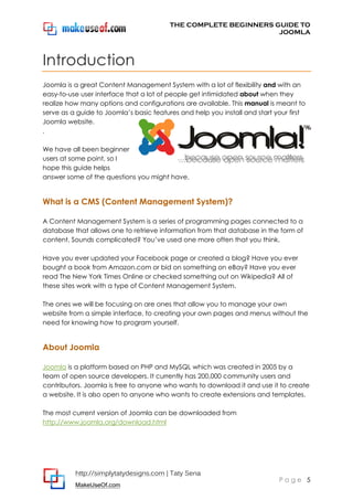 Joomla Tutorial | PDF