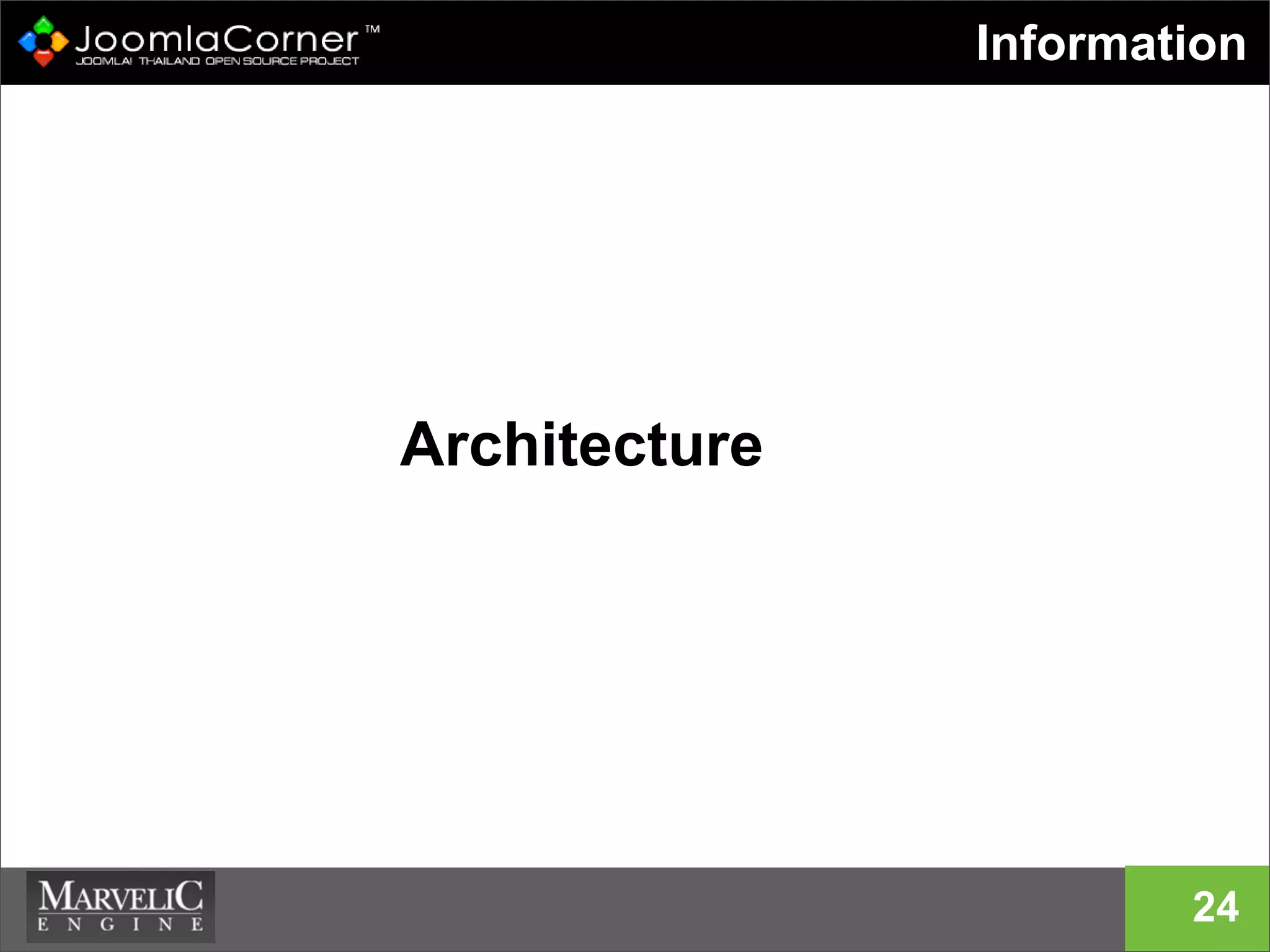 24
Information
Architecture
 
