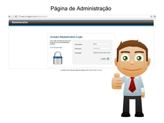 Página de Administração
 