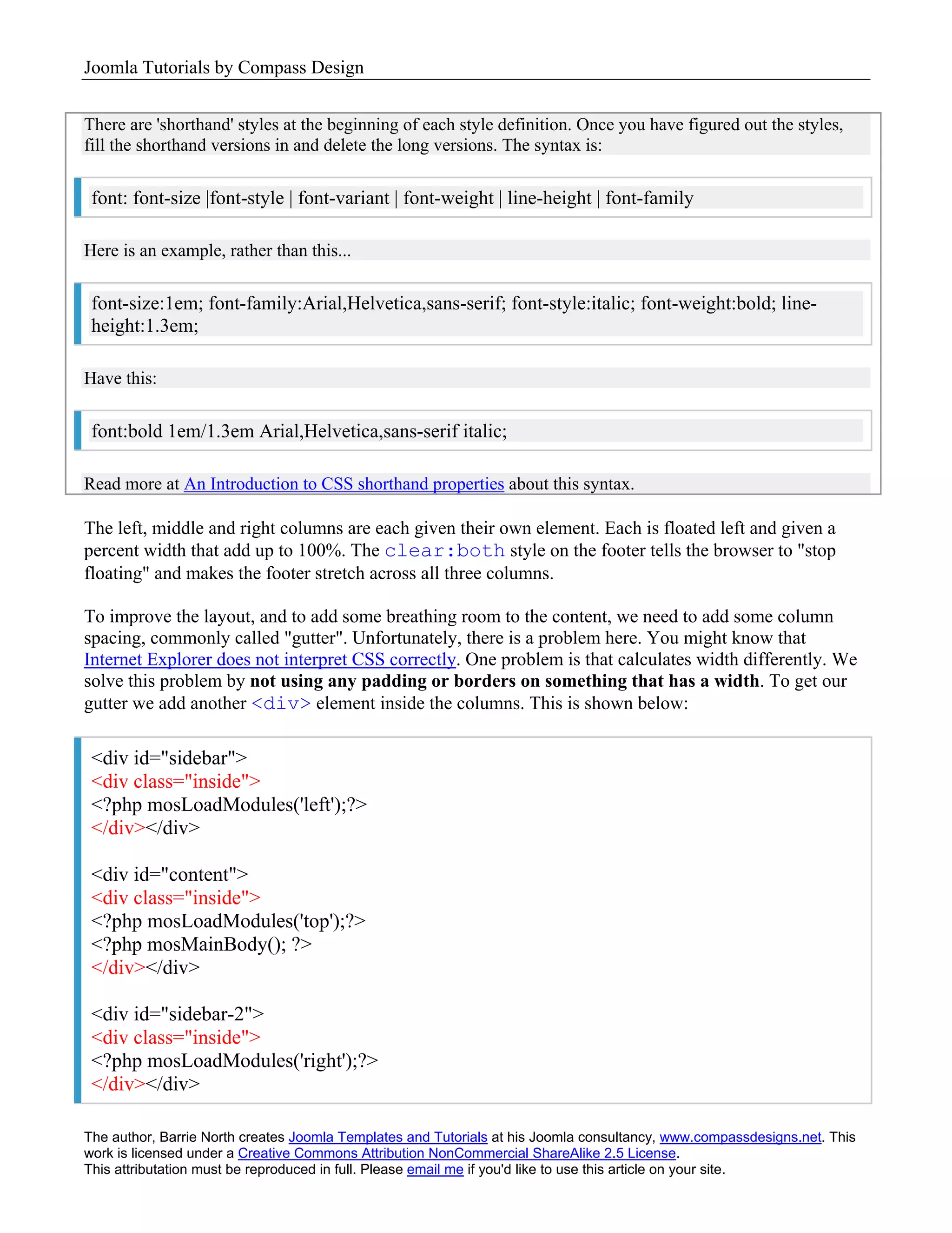 Joomla Template Tutorial