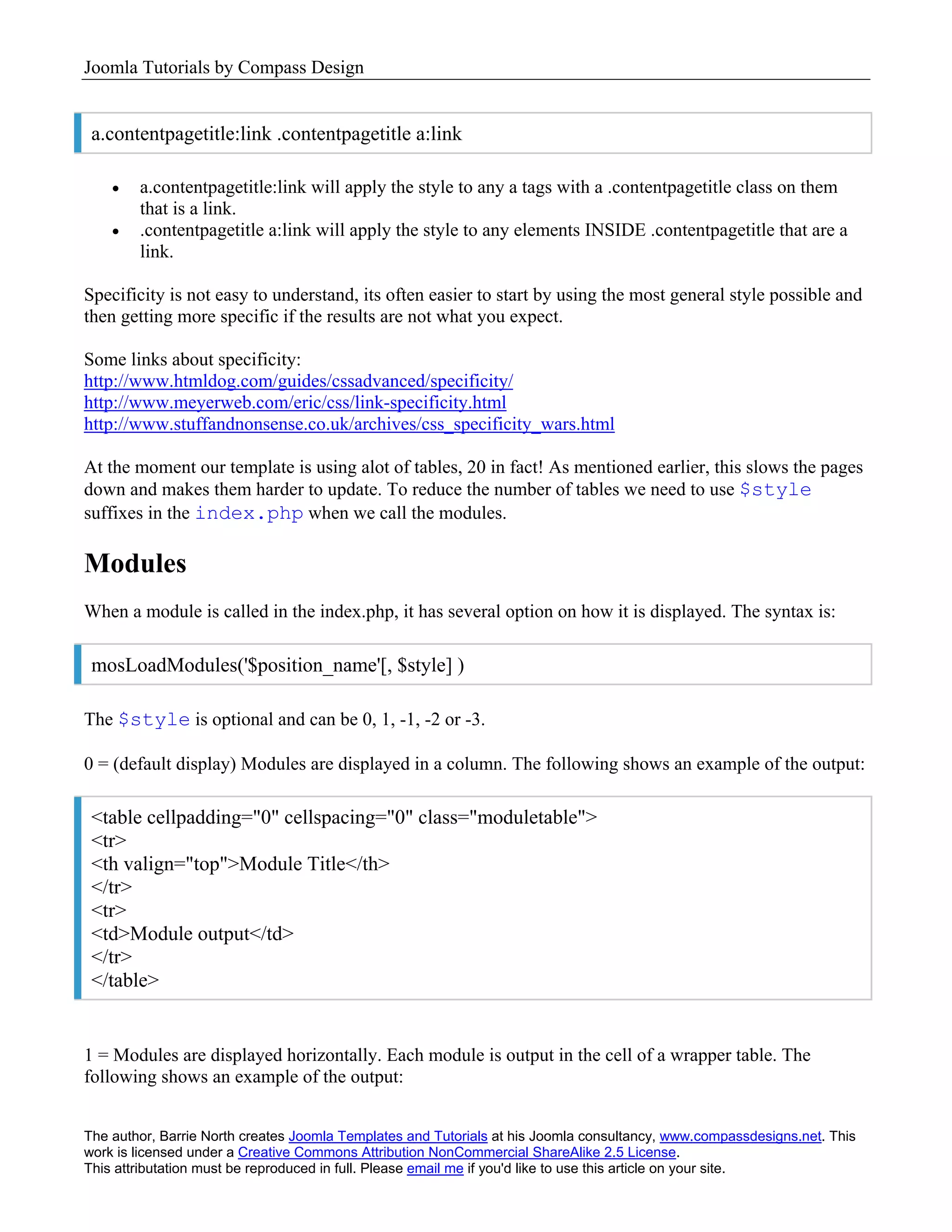 Joomla Template Tutorial
