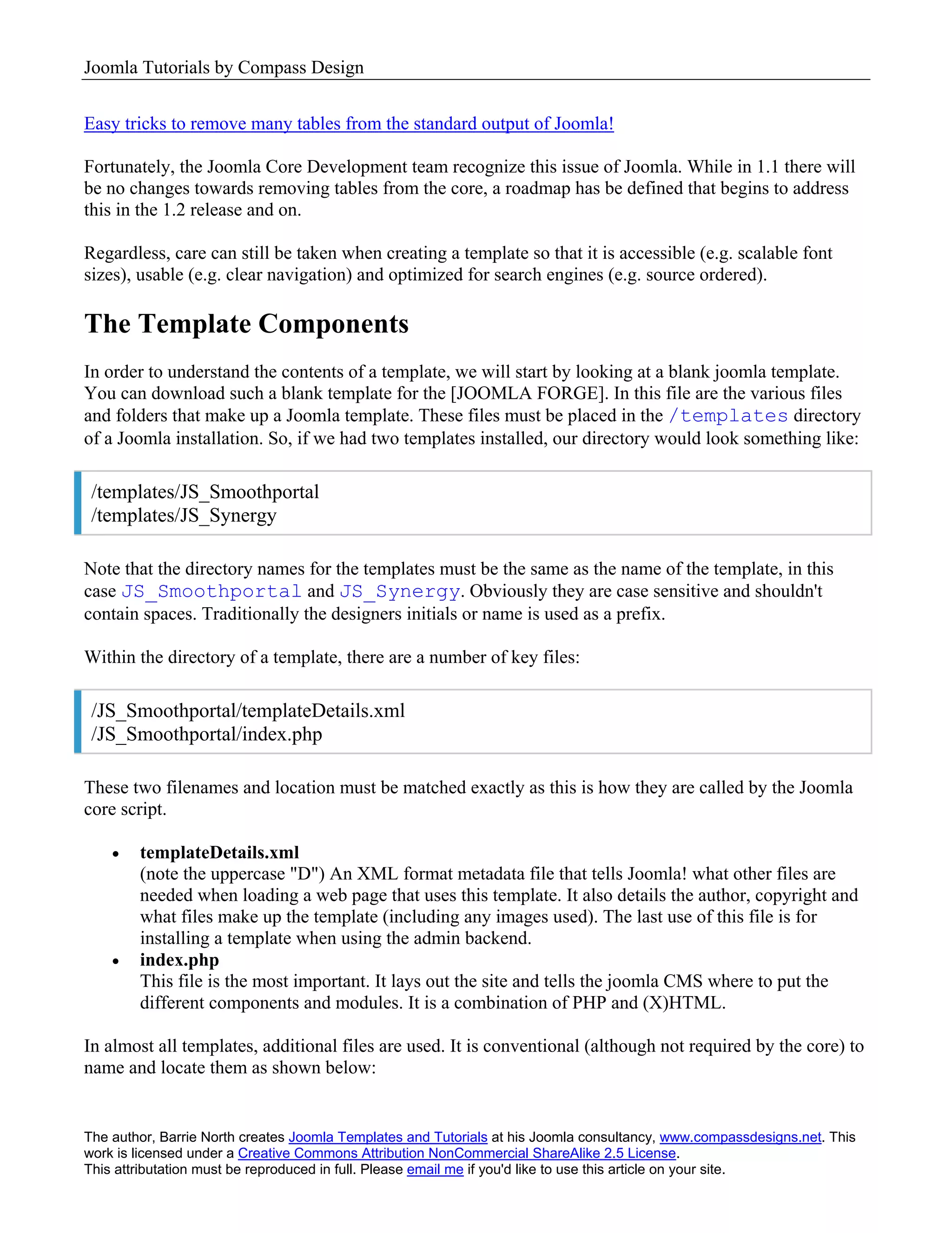 Joomla Template Tutorial