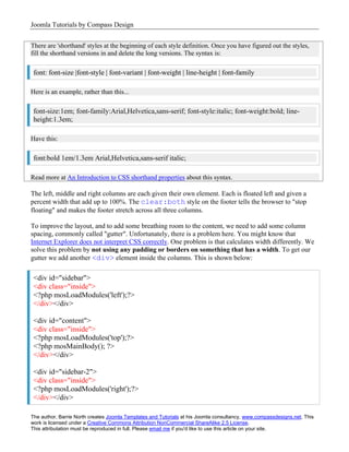 Joomla Template Tutorial