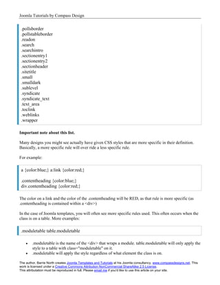 Joomla Template Tutorial