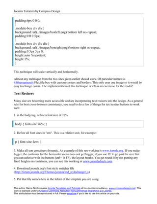 Joomla Template Tutorial