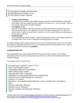 Joomla Template Tutorial