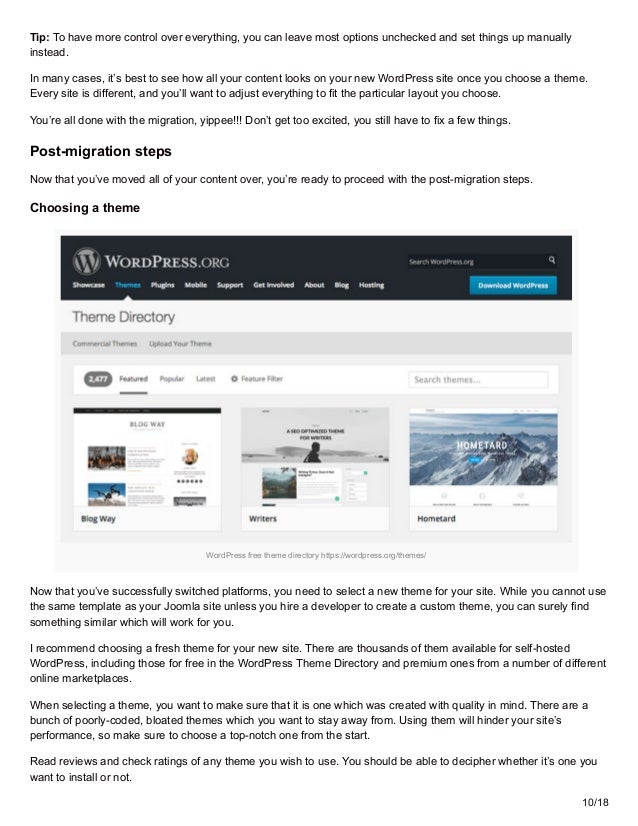 How To Move Your Site From Joomla To Wordpress Comprehensive Migrati