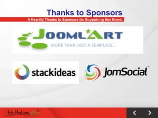 Thanks to Sponsors
A Heartily Thanks to Sponsors for Supporting this Event.
 