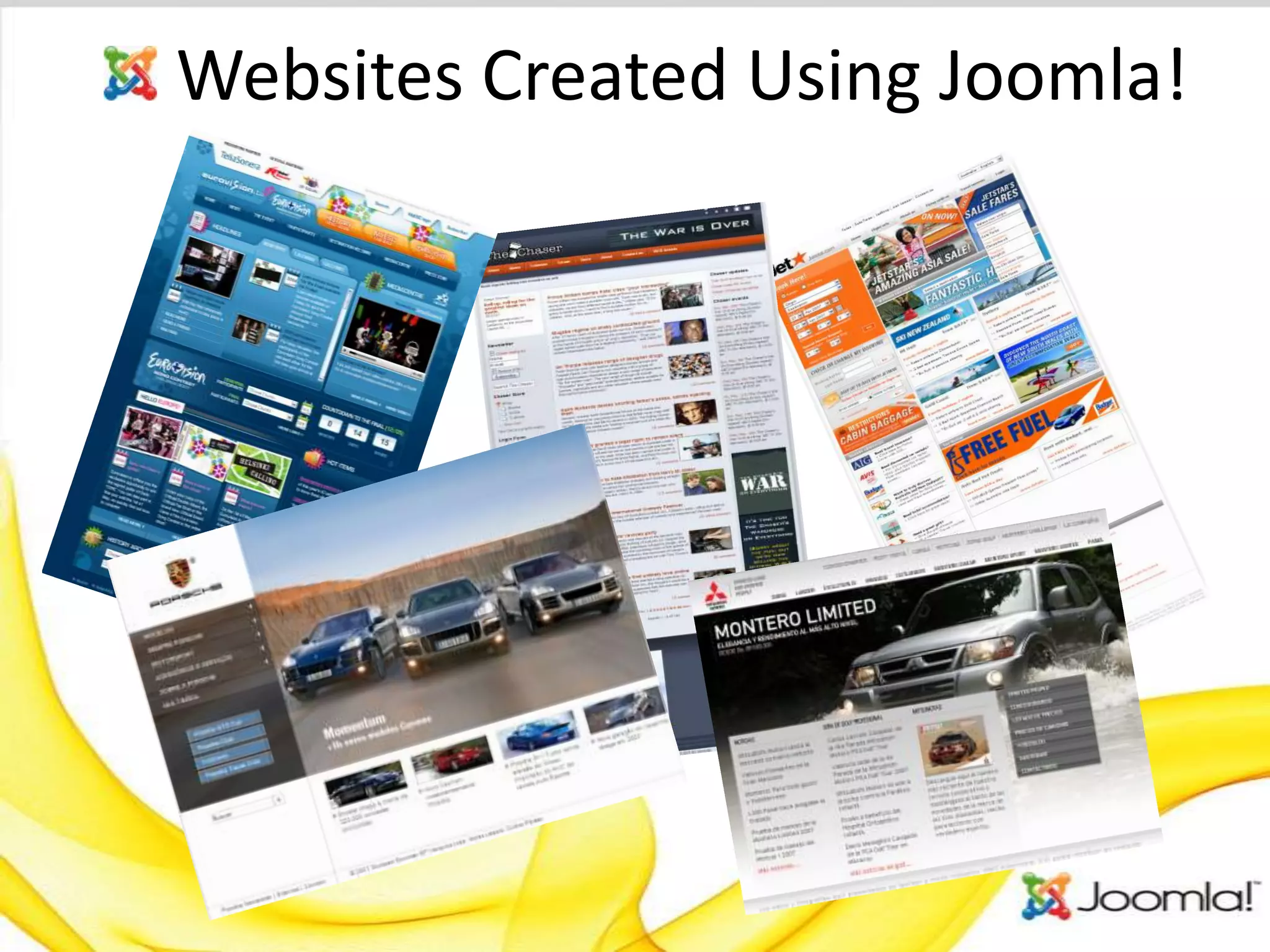 Websites Created Using Joomla!
 