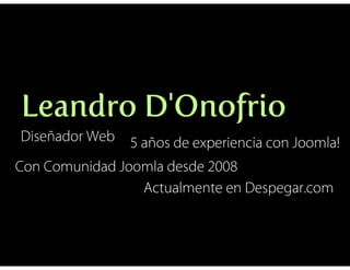 Joomla Baires 2011: Presentación Joomla! 1.6