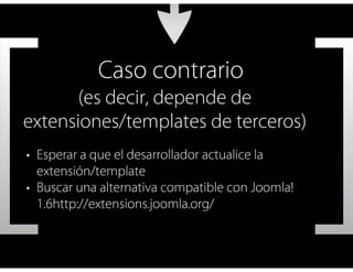 Joomla Baires 2011: Presentación Joomla! 1.6