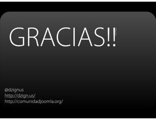 Joomla Baires 2011: Presentación Joomla! 1.6