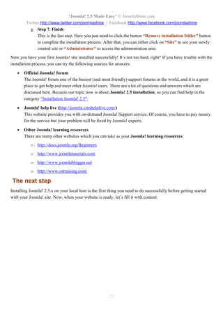 “Joomla 2.5 leicht gemacht” © JoomlaShine.com
Twitter http://www.twitter.com/joomlashine | Facebook http://www.facebook.com/joomlashine
23
Hier sind einige Beispiele von Templates:
 